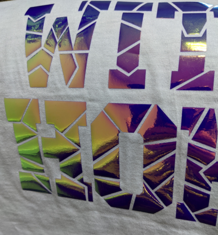 Термопленка серии Голографик 1996 голографическая, фиолетовый хамелеон многоцветная, 0,50 x 25 м