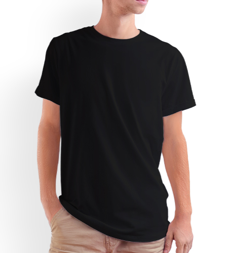 Футболка 100% х\б, классика, унисекс, плотность 160 г/м2, цвет чёрный, без рисунка, размер 56 (4ХL)