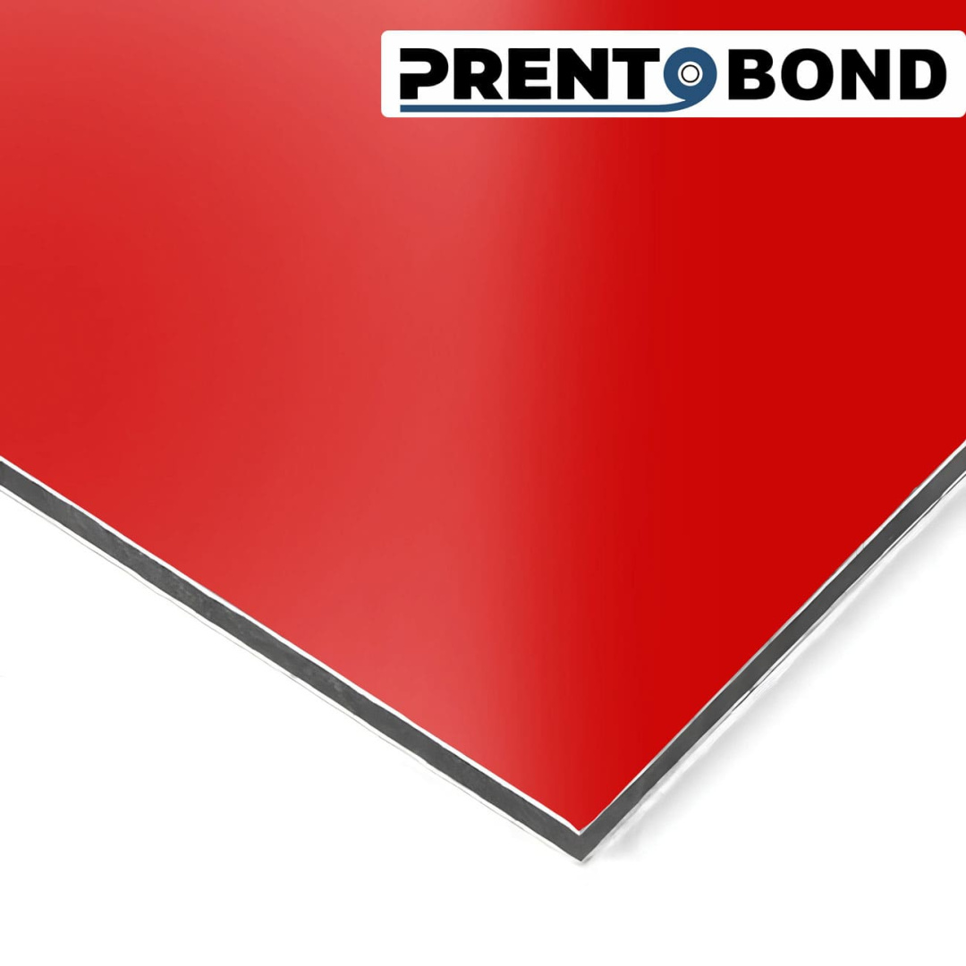 Алюминиевая композитная панель Prento серия Бонд красная 3020 стенка 0,3мм 3x1500x4000мм